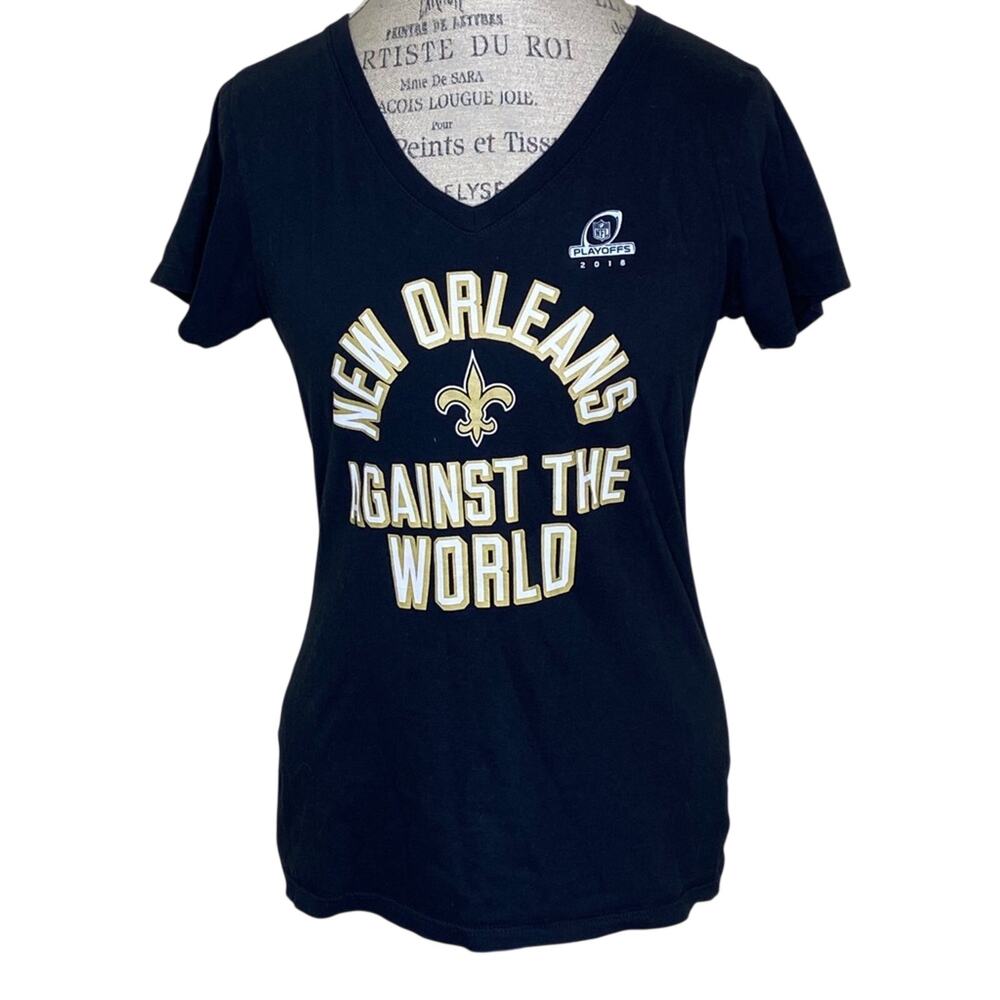 NFL New Orleans Against The World Short Sleeve Shirt Women's Size Small